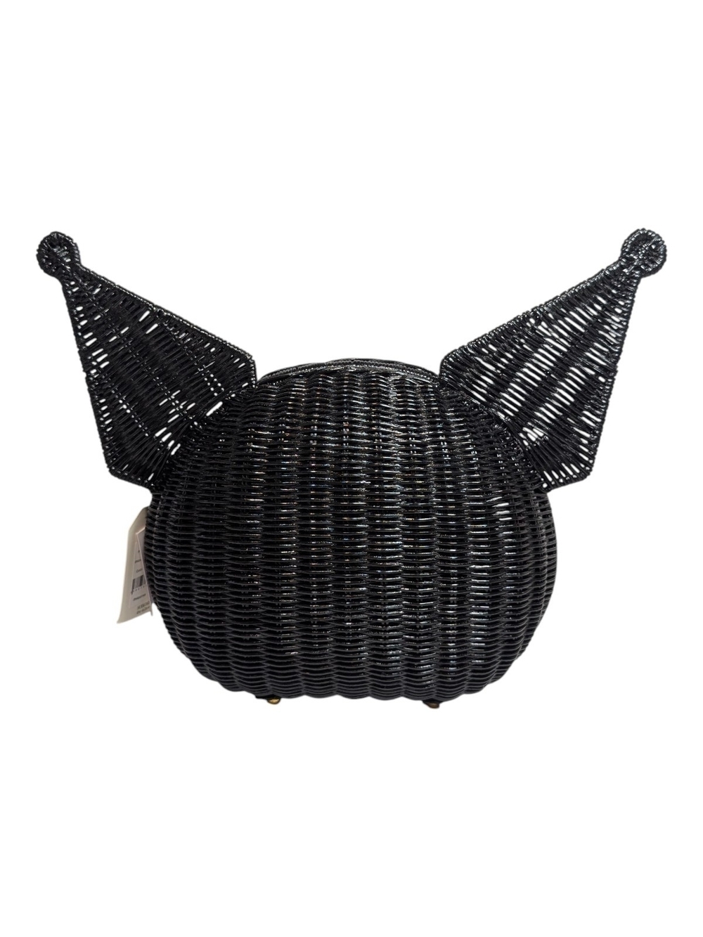 ACCOMMODE x Sanrio Kuromi Rattan Bag Black NWT w/ Kuromi Padlock Keychain - Picture 3 of 14